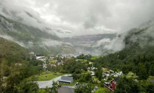 Uitzicht op Eidfjord 